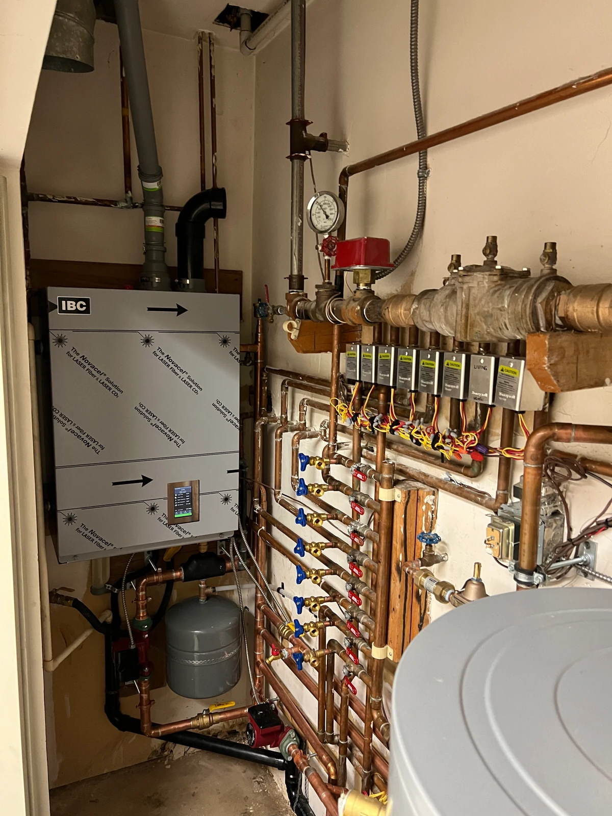 IBC equipment and hydronic piping in the Vancouver West project